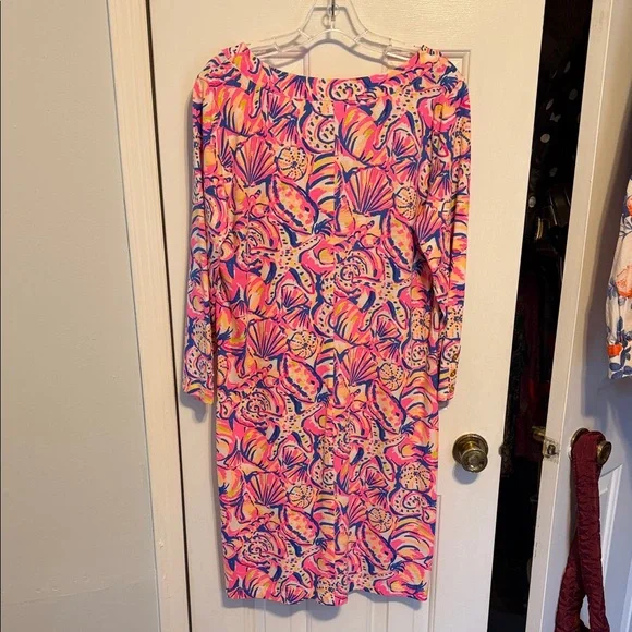 Lilly Pulitzer long sleeve shift dress size Large - Picture 6 of 8
